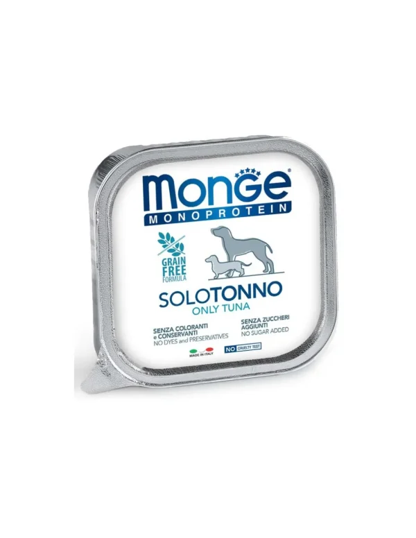 monge dog 150gr monoproteico 100% solo tonno