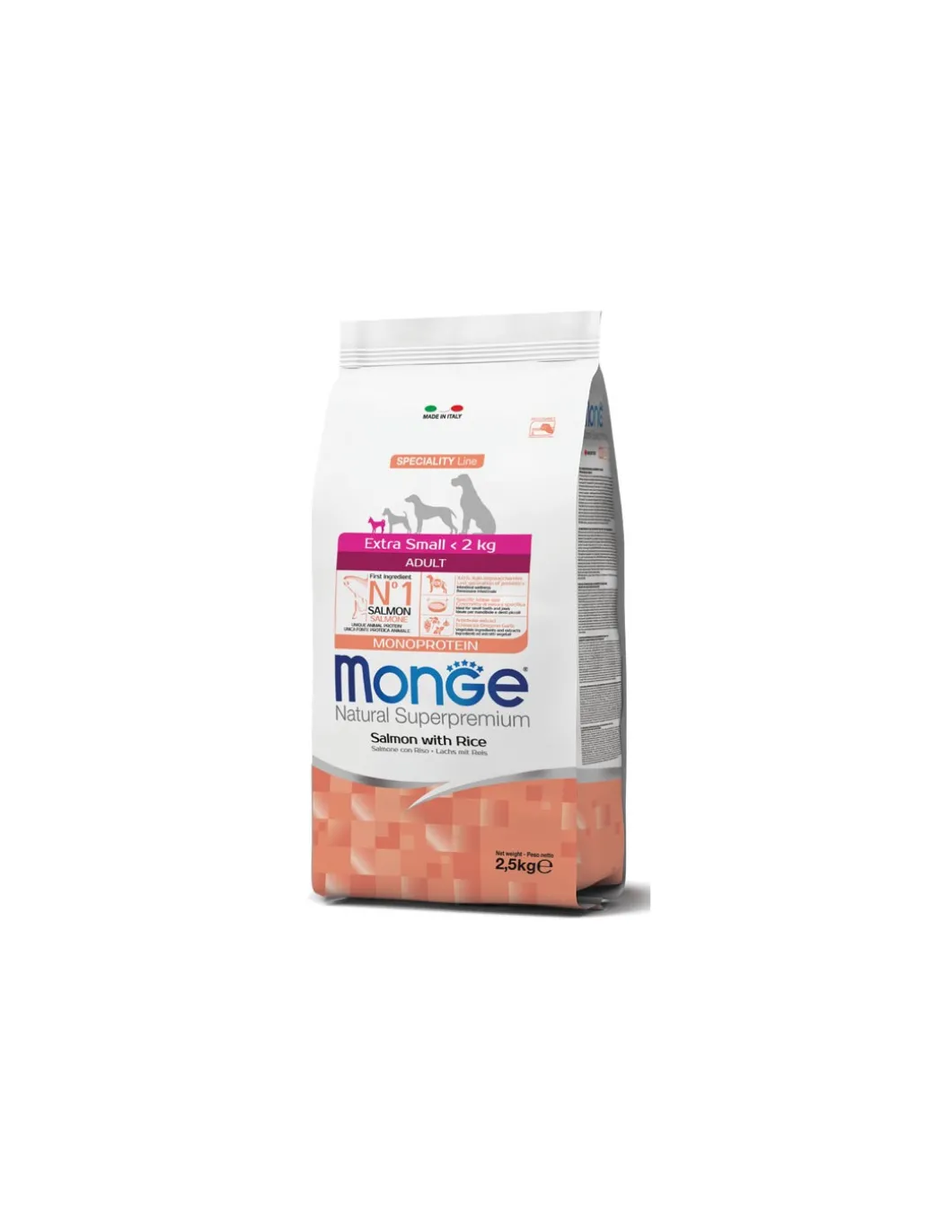monge_dog_kg_adult_extra__0-1.webp monge dog 2,5kg adult extra small speciality line monoprotein salmone e riso