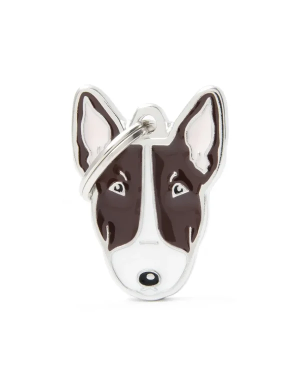 MY FAMILY MEDAGLIA BULL TERRIER BIANCO/MARRONE MF21BROWN