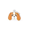 MY FAMILY MEDAGLIA CAVALIER KING BIANCO/ORANGE MF22ORANGE