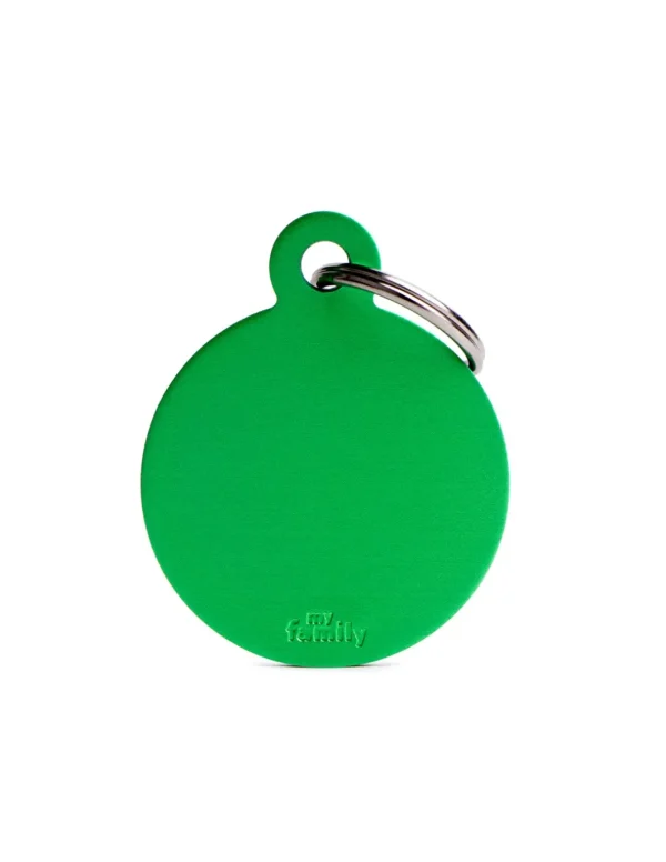 MY FAMILY MEDAGLIA CERCHIO GRANDE VERDE BASIC ALLUMINIO MFB40