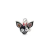 MY FAMILY MEDAGLIA CHIHUAHUA NERO MF23BLACK ( INCISIONE MASSIMO 2 RIGHE )