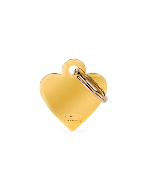 MY FAMILY MEDAGLIA CUORE PICCOLO BASIC GOLD MFB22