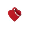 MY FAMILY MEDAGLIA CUORE PICCOLO ROSSO BASIC ALLUMINIO MFB25