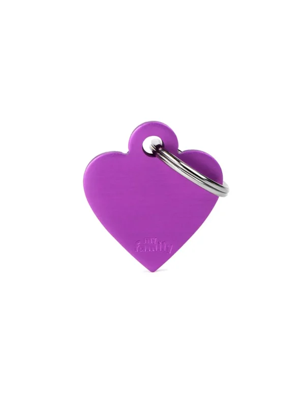 MY FAMILY MEDAGLIA CUORE PICCOLO VIOLA BASIC ALLUMINIO MFB71