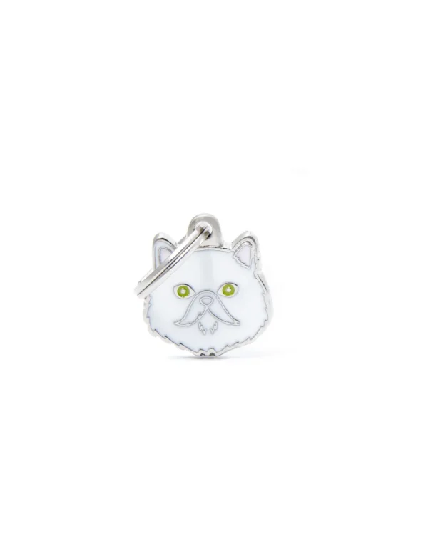 MY FAMILY MEDAGLIA GATTO PERSIANO BIANCO MF38WHITE