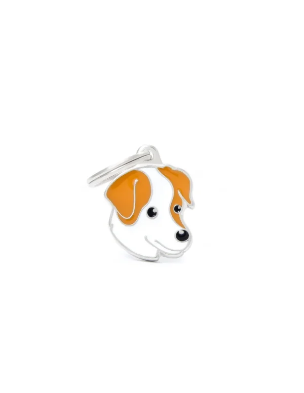 MY FAMILY MEDAGLIA JACK RUSSEL BIANCO/MARRONE CHIARO MF25ORANGE