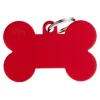MY FAMILY MEDAGLIA OSSO EXTRA LARGE ROSSO BASIC ALLUMINIO MFXL02