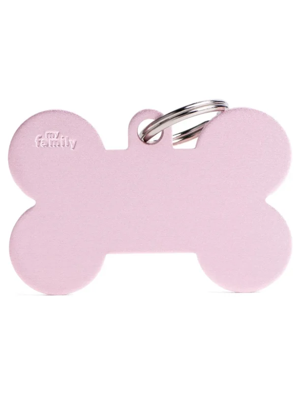 MY FAMILY MEDAGLIA OSSO EXTRA LARGE ROSA BASIC ALLUMINIO MFXL03
