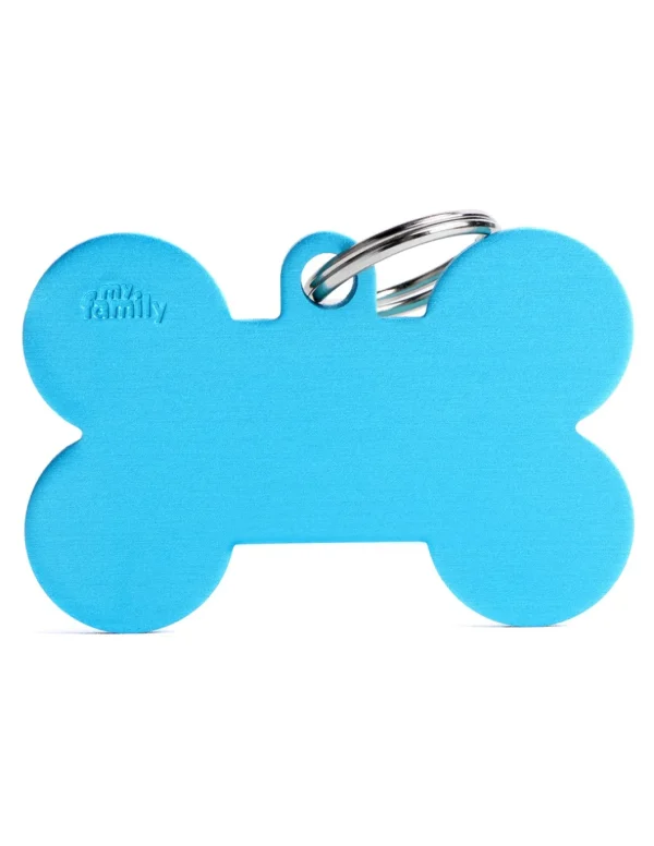 MY FAMILY MEDAGLIA OSSO GRANDE AZZURRO BASIC ALLUMINIO MFB45