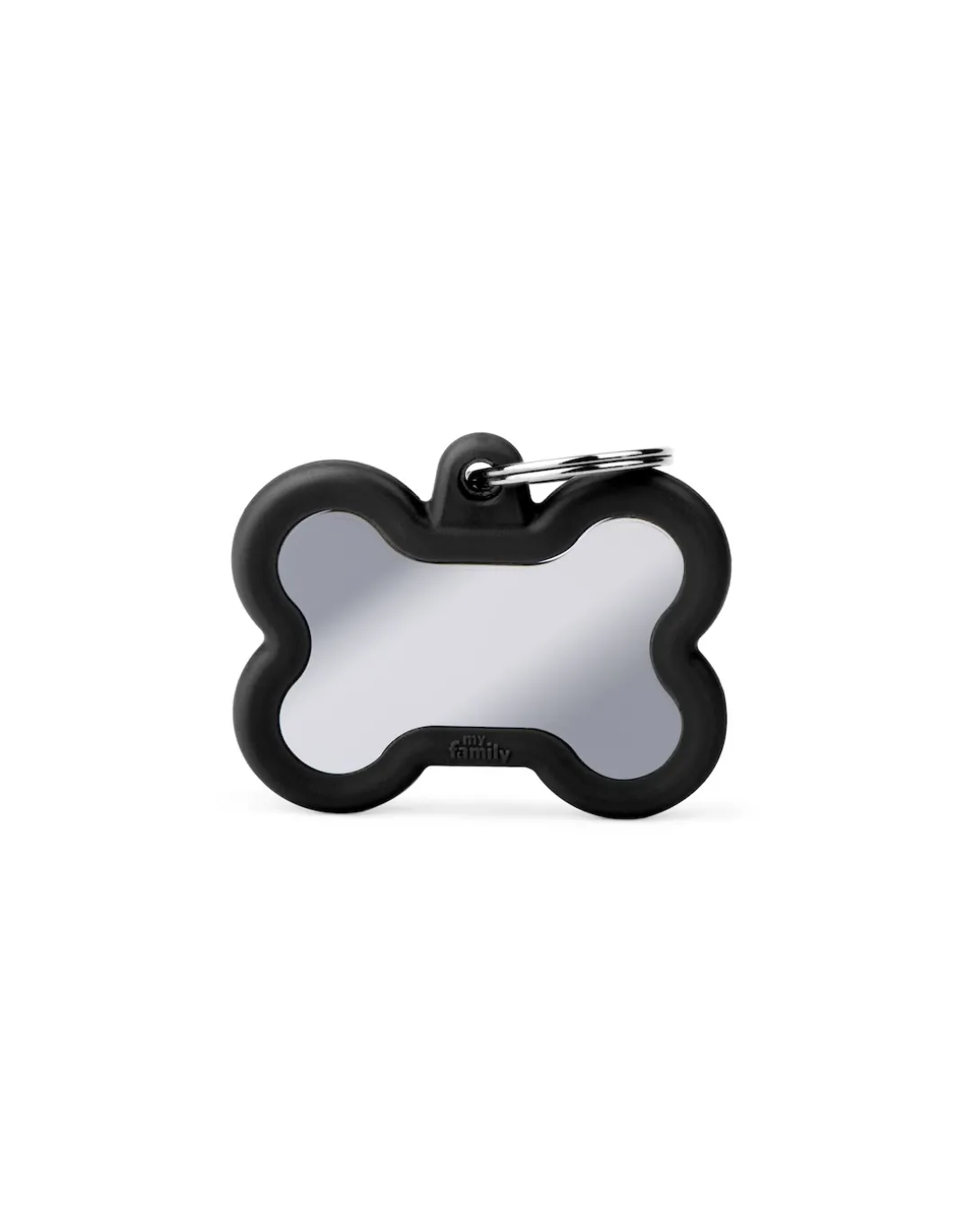 my_family_medaglia_osso_o_0.webp MY FAMILY MEDAGLIA OSSO OTTONE CROMATO CON GOMMA NERA HUSHTAG HTB01BLACK