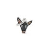 MY FAMILY MEDAGLIA PINSCHER NERO MF26BLACK ( INCISIONE MASSIMO 2 RIGHE )