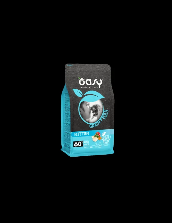 oasy dry cat 1,5kg grain free kitten fish