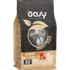oasy dry dog 800gr grain free adult small/mini agnello