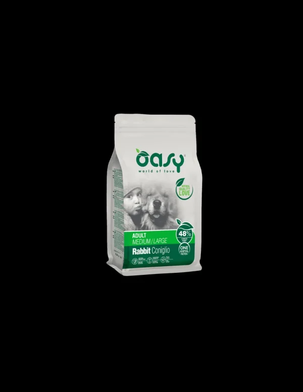oasy dry dog 2,5kg adult medium/large monoproteico coniglio