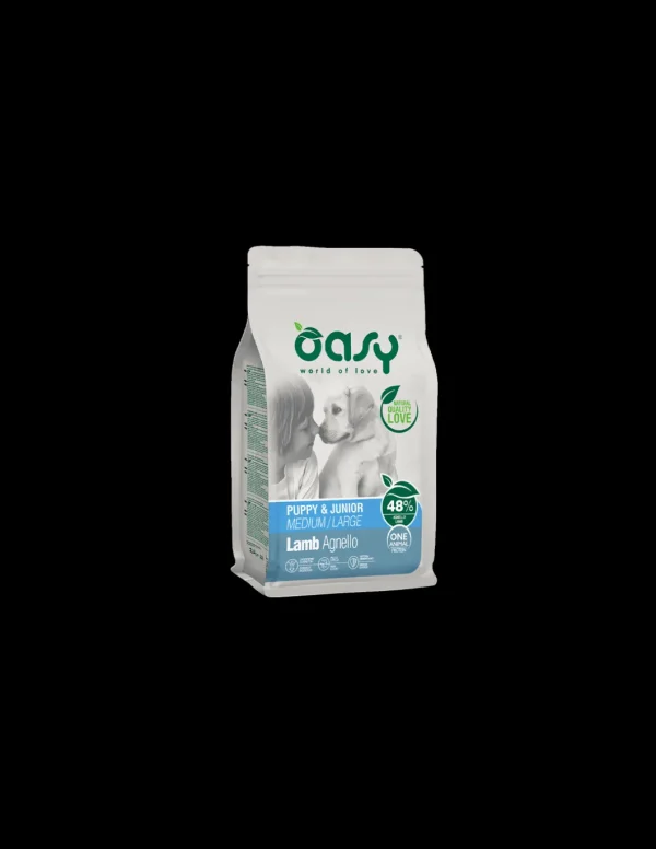 oasy dry dog 2,5kg puppy medium/large monoproteico agnello