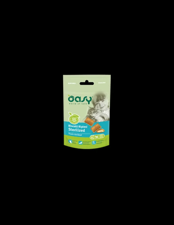 oasy snack cat biscotti ripieni sterilized 60gr