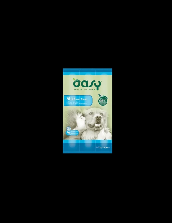 oasy snack dog stick con tonno 3pz x 12gr
