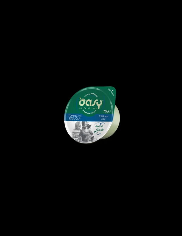 oasy wet cat 70gr coppetta more love tonno con sogliola