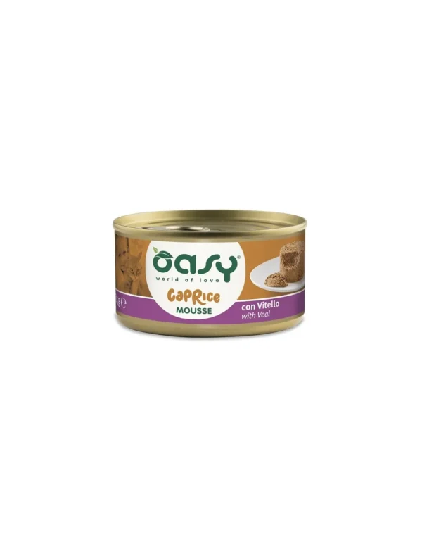 OASY WET CAT 85GR LATTINA CAPRICE MOUSSE CON VITELLO