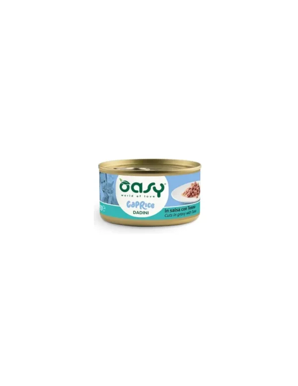 OASY WET CAT 85GR LATTINA CAPRICE DADINI IN SALSA CON TONNO