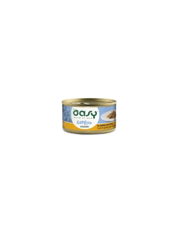 OASY WET CAT 85GR LATTINA CAPRICE DADINI IN SALSA CON POLLO