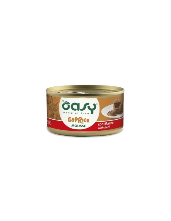 OASY WET CAT 85GR LATTINA CAPRICE MOUSSE CON MANZO