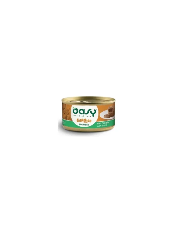 OASY WET CAT 85GR LATTINA CAPRICE MOUSSE CON CONIGLIO