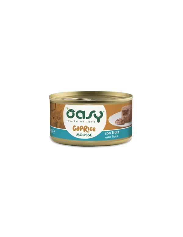 OASY WET CAT 85GR LATTINA CAPRICE MOUSSE CON TROTA