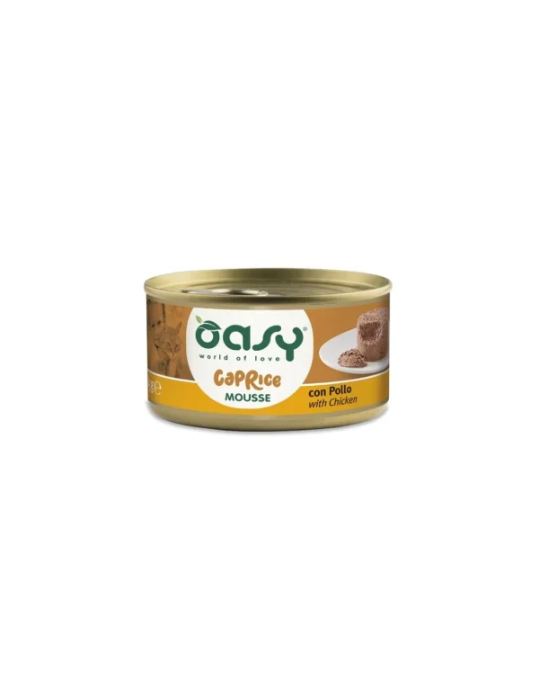 OASY WET CAT 85GR LATTINA CAPRICE MOUSSE CON POLLO