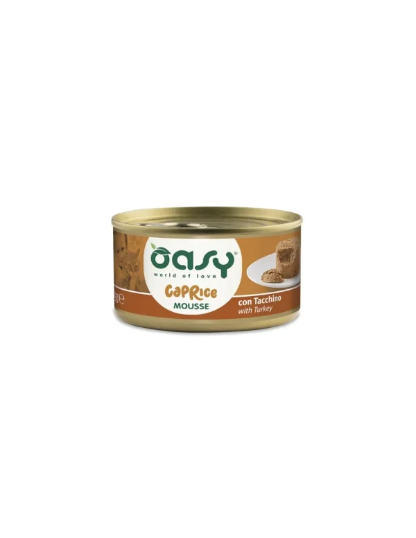 OASY WET CAT 85GR LATTINA CAPRICE MOUSSE CON TACCHINO
