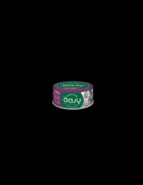 oasy wet cat 70gr lattina more love tonno con sardine