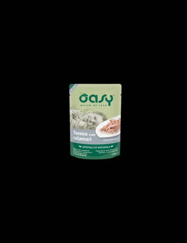 oasy wet cat 70gr spec. nat. busta tonno con calamari