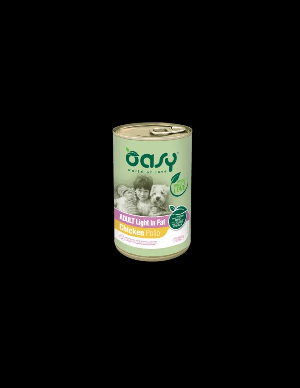 oasy wet dog 400gr lifestage adult light in fat