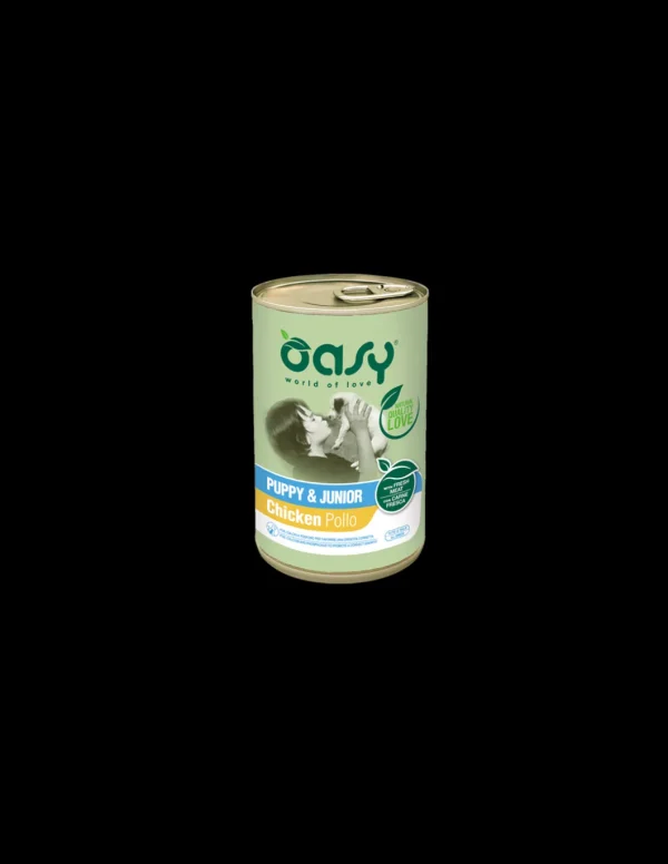 oasy wet dog 400gr lifestage puppy&junior pollo