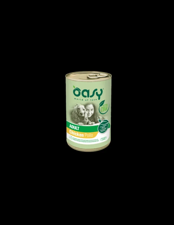 oasy wet dog 400gr lifestage adult pollo