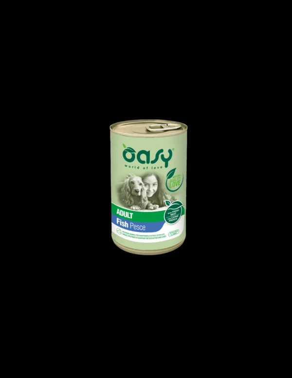 oasy wet dog 400gr lifestage adult pesce
