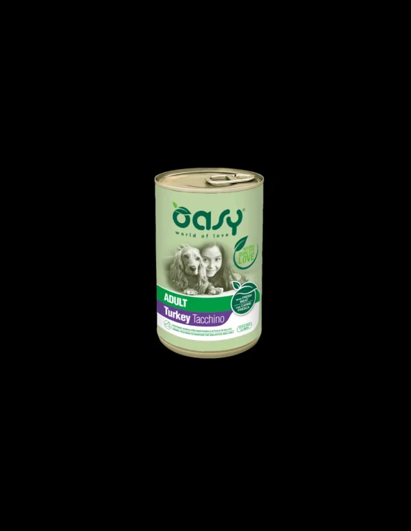 oasy wet dog 400gr lifestage adult tacchino