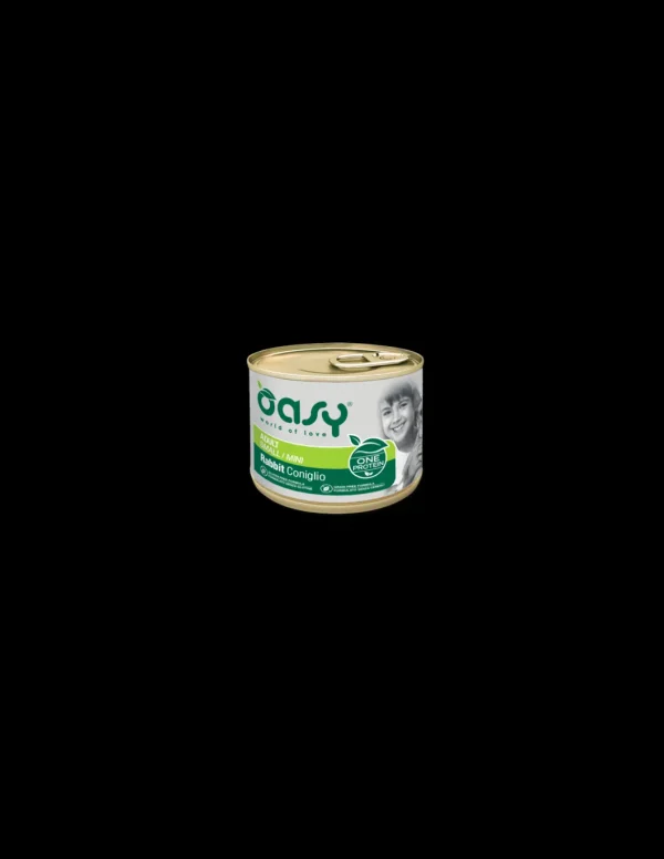 oasy wet dog 200gr monoproteico adult small/mini coniglio