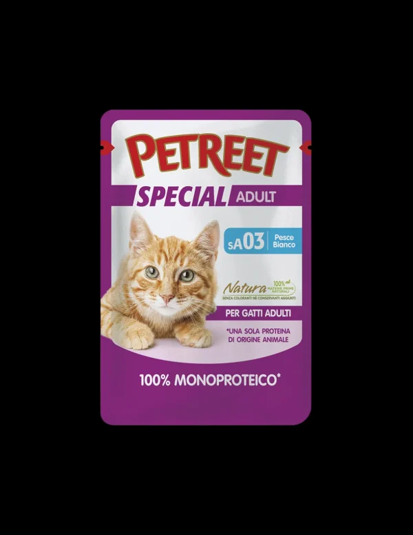 PETREET BUSTA 70GR 100% PESCE BIANCO A55022 SA03
