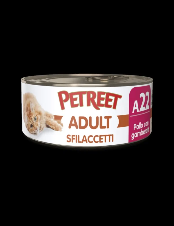 PETREET NAT 70GR SFILACCETTI POLLO E GAMBERETTI A22 A53523