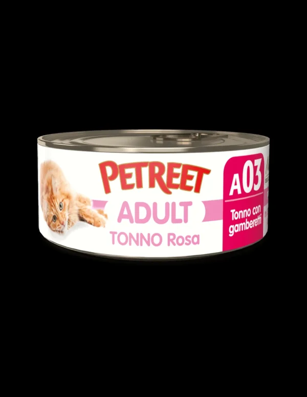 PETREET NAT 70GR TONNO ROSA GAMBERETTI A03 A53062