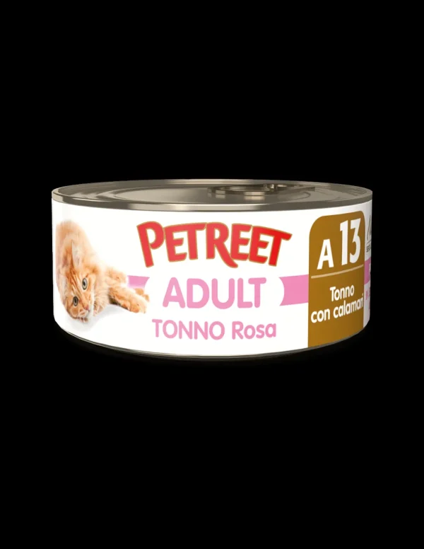 PETREET NAT 70GR TONNO ROSA E CALAMARI A13 A53072