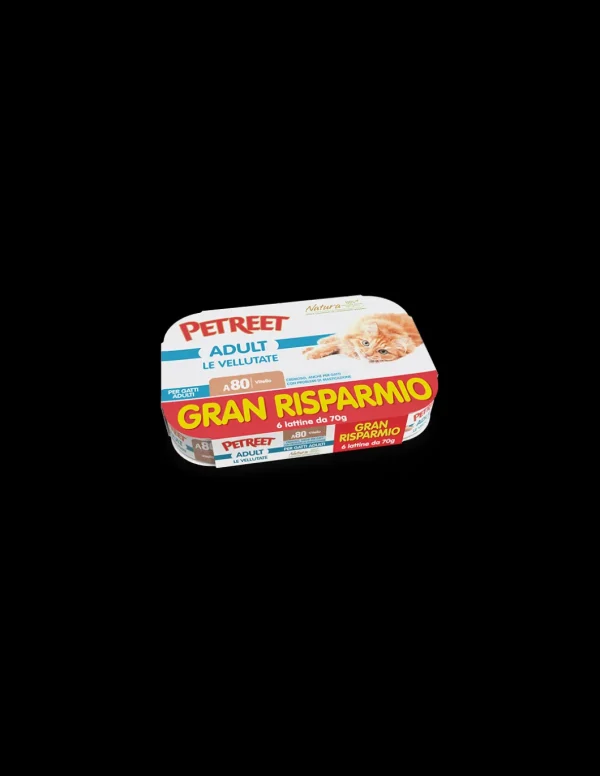 PETREET NAT LE VELLUTATE 6X70GR VITELLO A80 A53143