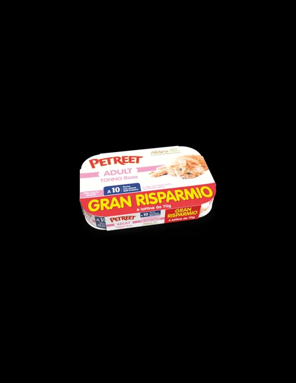 PETREET NAT 6X70GR TONNO ROSA CON PESCE DELL'OCEANO A10 A53079