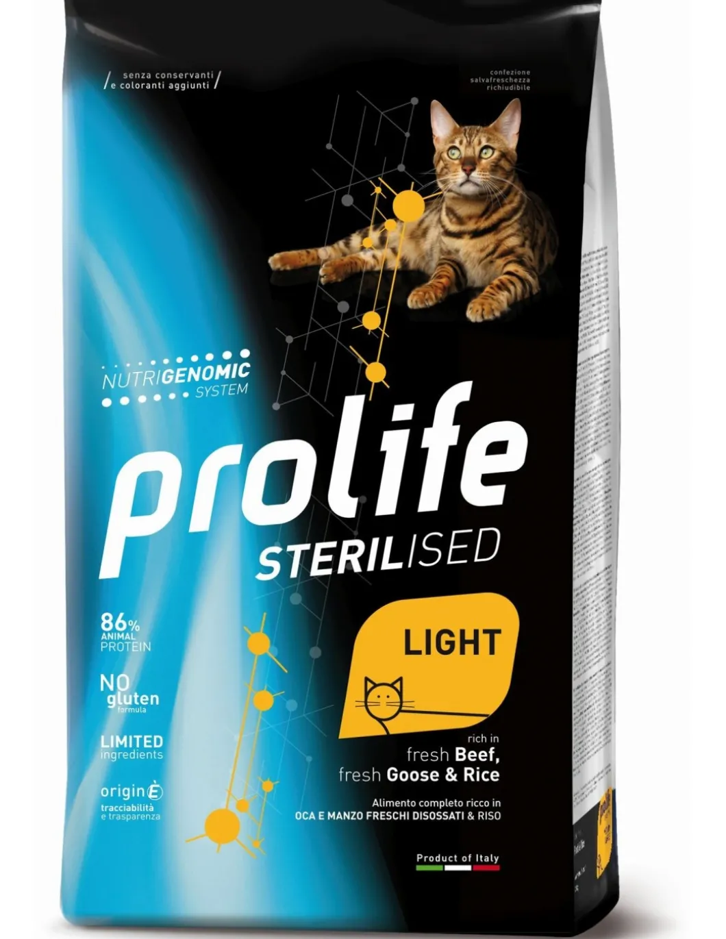 prolife_cat_adult_kg_ster_0-4.webp prolife cat adult 1,5kg sterilised light goose/beef&rice zpd.35904