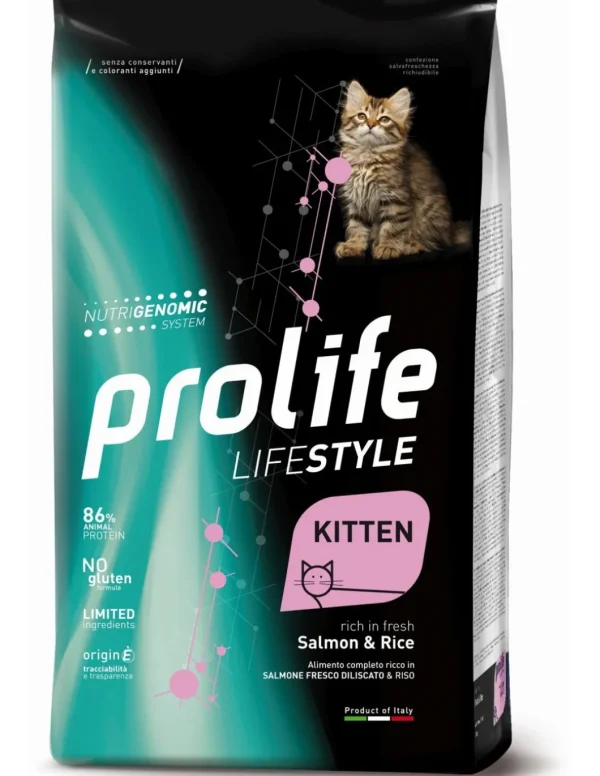 prolife cat lifestyle kitten 400gr salmon&rice zpd.36048