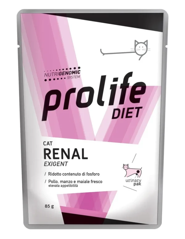 prolife cat vet busta 85gr renal exigent zcu.33801
