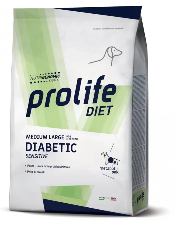 PROLIFE DIET DOG 8KG DIABETIC SENSITIVE MEDIUM/LARGE