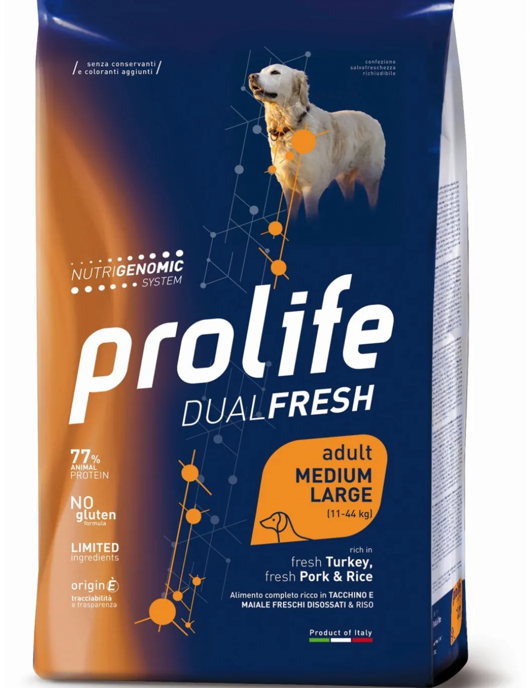 prolife_dog_dual_fresh_ad_0-11.webp prolife dog dual fresh adult medium large 12kg turkey,pork&rice zpd.34860
